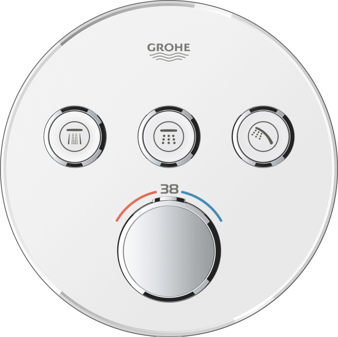 Термостат Grohe Grohtherm SmartControl 29904LS0 для душа, moon white - 6