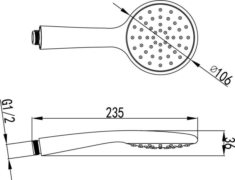 Душевая лейка Lemark   LM8094C - 1