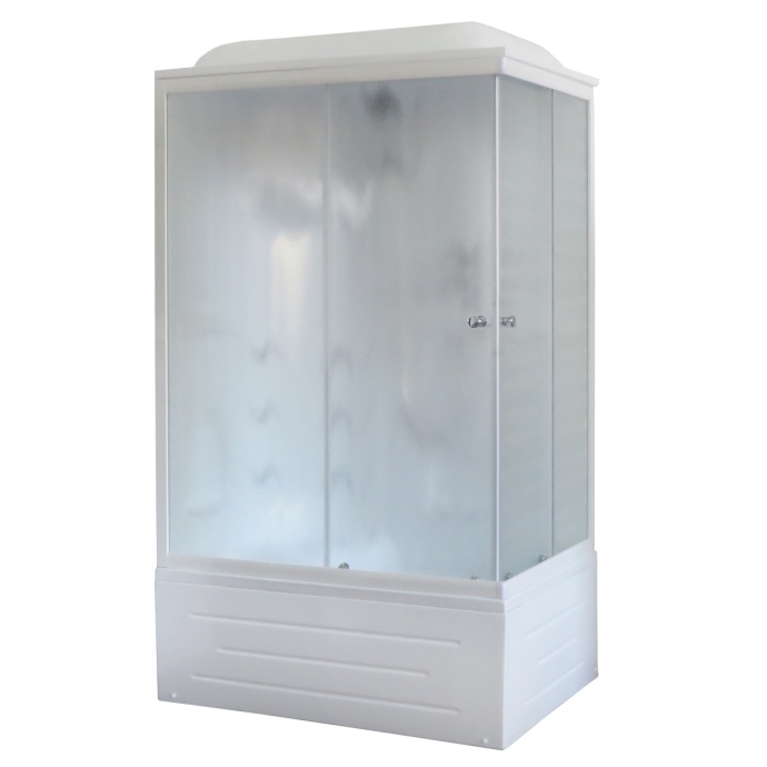 Душевая кабина Royal Bath 120х80 L профиль хром стекло матовое с гидромассажем RB8120BP2-M-CH-L - 0