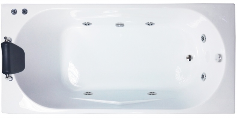 Ванна акриловая Royal Bath Tudor Standart 150х70 с гидромассажем белый RB407700ST - 1