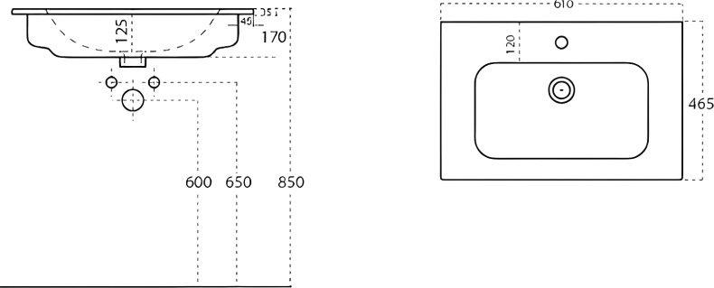 Раковина STWORKI 61 43061-112-KL антрацит - 3