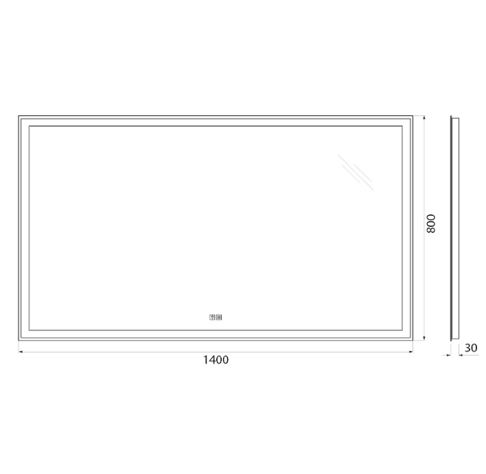 Зеркало BelBagno Spc 140х80  SPC-GRT-1400-800-LED-TCH-WARM - 5