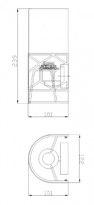 Настенный светильник Maytoni Messina H223-WL-01-G - 2