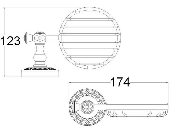 Мыльница Zorg Antic AZR 05 BR - 1