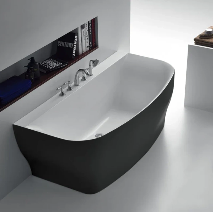 Акриловая ванна BELBAGNO 165х78 черный  BB74-NERO-W0 - 1