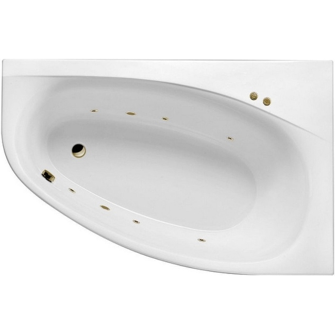 Акриловая ванна Excellent Kameleon 170x110 белая бронза правая с гидромассажем WAEX.KMP17.SOFT.BR - 0