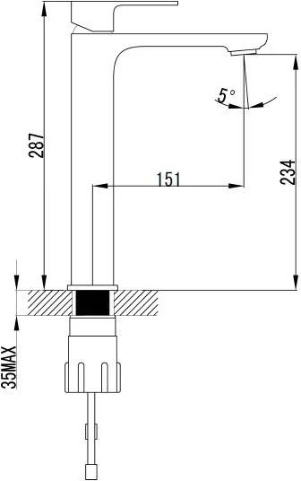 Смеситель Bien Casso BL21003105 для раковины - 1