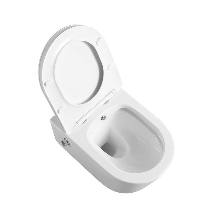 Zoe AM9322C1CHR Унитаз подвесной безободковый с функцией биде, с креплением ART&MAX - 1