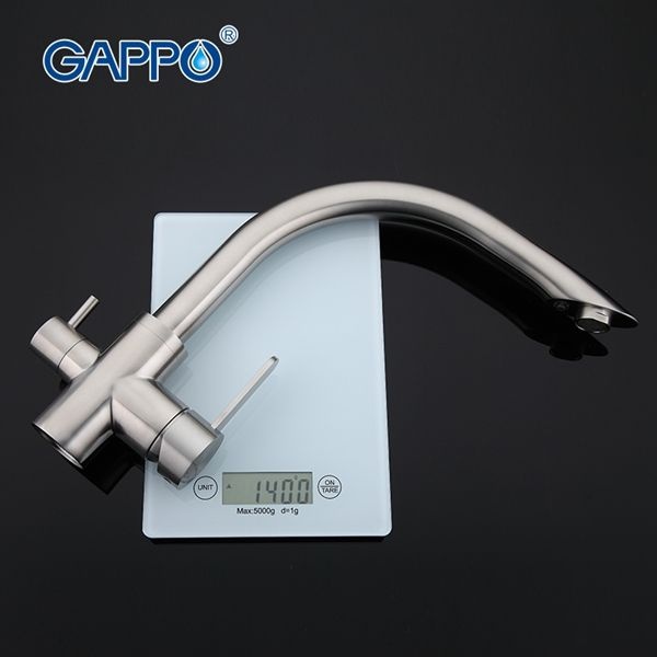 Смеситель для кухни Gappo стальной G4399 - 4