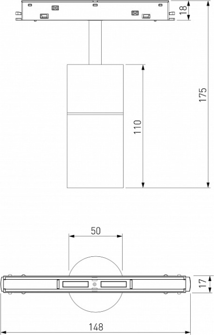 Трековый светодиодный светильник Elektrostandard Slim Magnetic 85074/01 a063537 - 3
