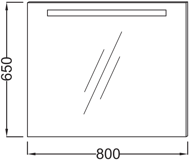 Зеркало Jacob Delafon EB1413 80 см EB1413-NF - 5