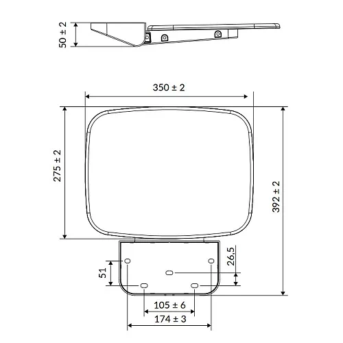 Сиденье для душа Excellent белое DOAC.1501WH - 2