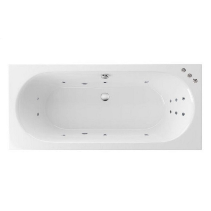 Ванна акриловая Excellent Oceana Slim Smart 160х75 с гидромассажем белый - хром WAEX.OCE16S.SMART.CR - 0