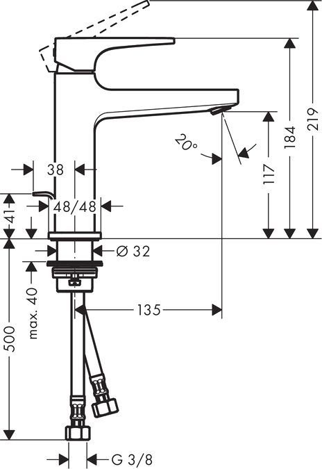 Смеситель Hansgrohe Metropol 32506000 для раковины - 1