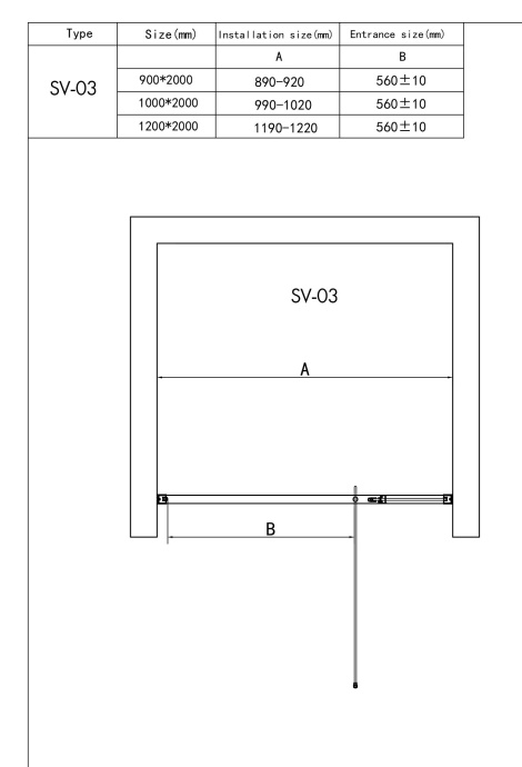 Душевая дверь RGW SV-03 06320309-11 - 3