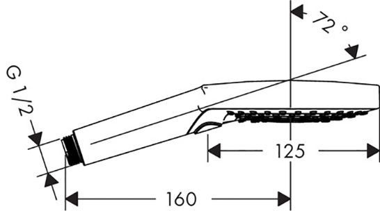 Душевая лейка Hansgrohe Raindance Select S 120 3jet P 26014000 - 5