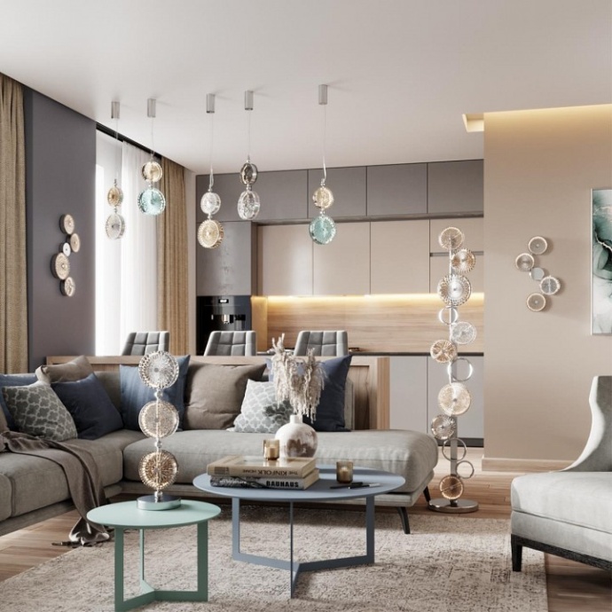 Подвесной светодиодный светильник Odeon Light Exclusive Caramella 5416/13LC - 4