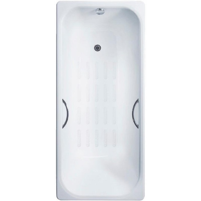 Чугунная ванна Delice Aurora 140x70 DLR230617R-AS с отверстиями под ручки с антискользящим покрытием - 0