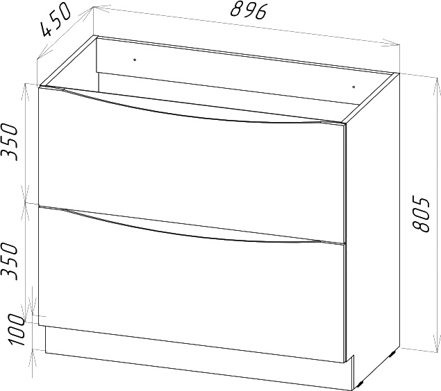 Тумба с раковиной BelBagno Marino 90 bianco lucido, напольная - 8