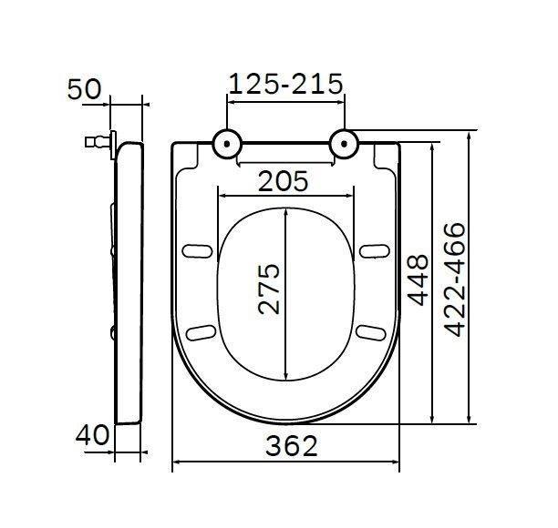 Сиденье для унитаза Am.pm Spirit 2.0  C707855WH - 2