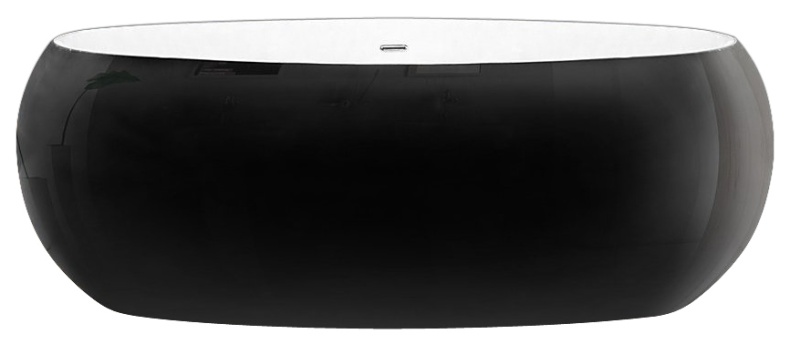 Акриловая ванна BELBAGNO 180х90 черный  BB18-NERO/BIA - 0