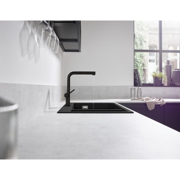 Кухонный смеситель однорычажный, 270, с вытяжным изливом, 1jet, sBox Hansgrohe 72809670 - 2
