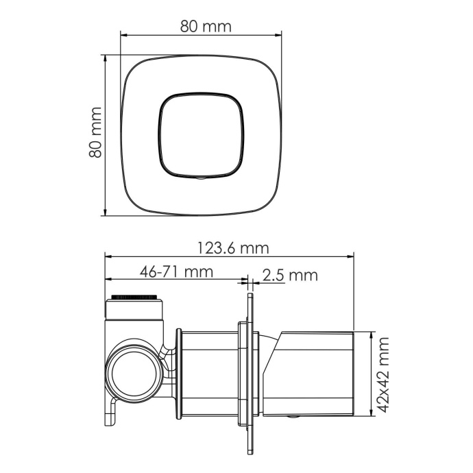 Nuthe 9151 Смеситель для душа - 2