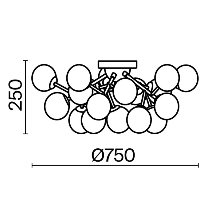 Потолочная люстра Maytoni Dallas MOD545PL-20G - 2