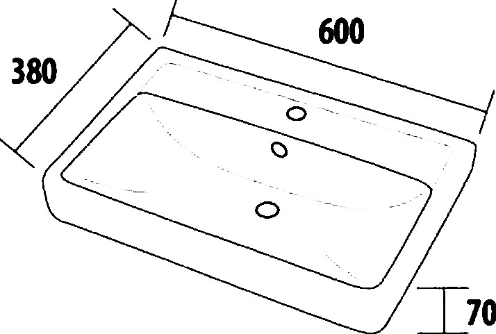 Тумба с раковиной Dreja.eco Mini 60 - 6