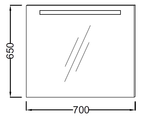 Зеркало в ванную Jacob Delafon Parallel  EB1412-NF - 2