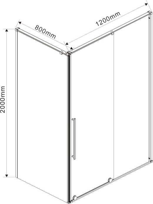 Душевой уголок Vincea Arno VSR-1A8012CL 120х80 см, профиль хром - 7