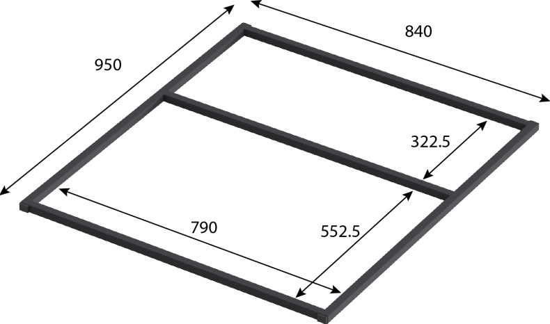 Ножки для душевого поддона Good Door Essentia 100x90 КП00015 - 1