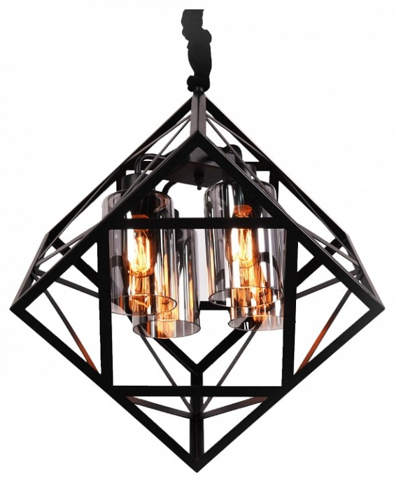 Подвесная люстра LUMINA DECO Brutte LDP 11339-4 BK - 0