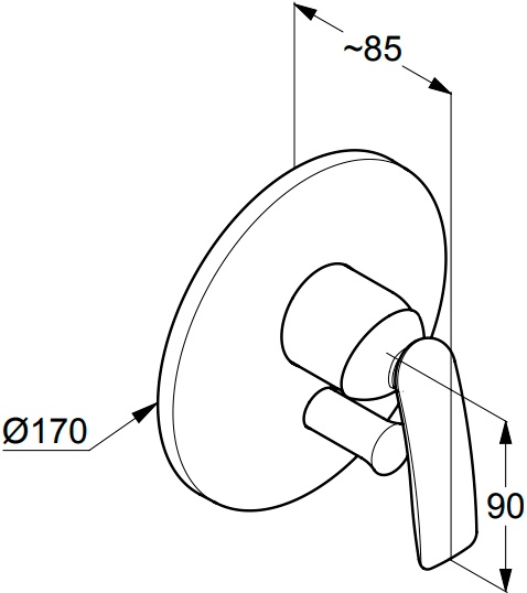 Смеситель Kludi Balance для душа 526558775 - 1