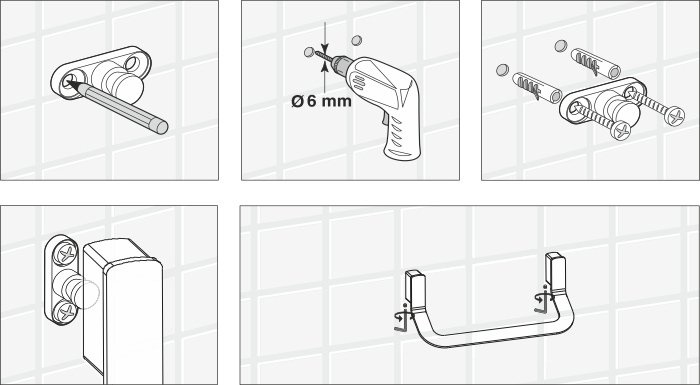 Полотенцедержатель Wasserkraft Sauer K-7960 - 5