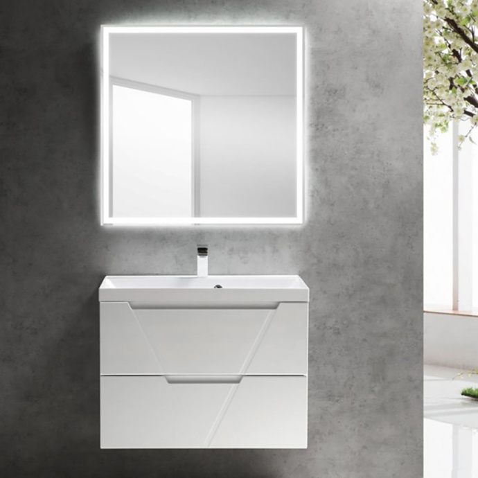 Тумба с раковиной BelBagno Vittoria 70 белый матовый - 3