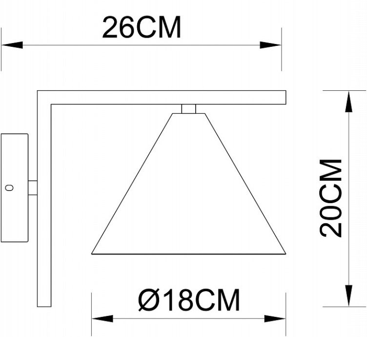 Бра Arte Lamp David A7033AP-1BK - 1