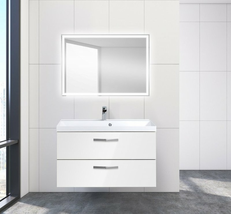 Комплект мебели Belbagno Aurora 90 белый - 2