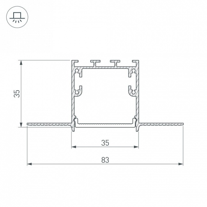 Коннектор угловой Arlight SL-Linia32-Fantom-135 030093 - 2