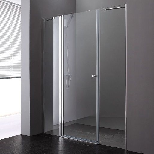 Душевая дверь Cezares Elena 150 хром стекло рифленое ELENA-W-B-13-60+60/30-P-Cr-L - 0