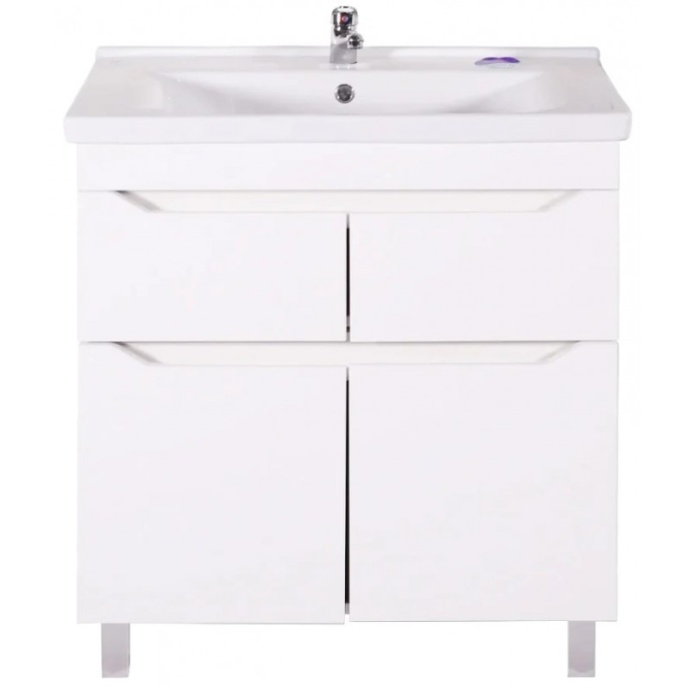 Тумба под раковину АСБ-Мебель Бари 9606 80-2.2 напольная белый - 0