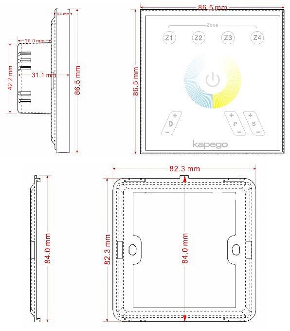 Контроллер-регулятор ЦТ и цвета RGB Deko-Light Rf 843019 - 1