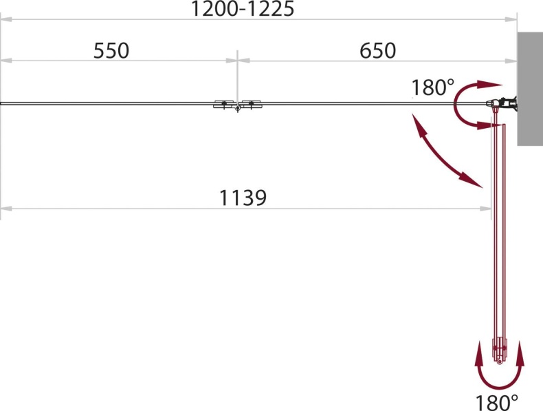 Шторка на ванну BelBagno Sela V 21 120/140 C Cr SELA-V-21-120/140-C-Cr - 2