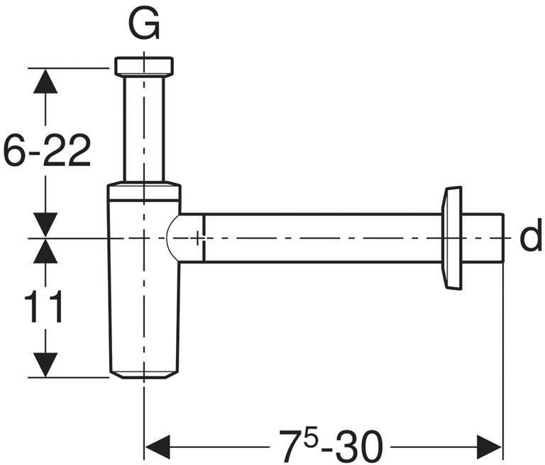 Сифон для раковины Geberit   151.035.11.1 - 1