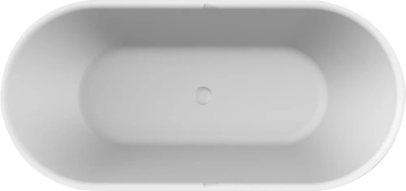 Акриловая ванна BELBAGNO BB70-1700-800-W/NM Белый Глянец внутри, черный матовый снаружи - 2