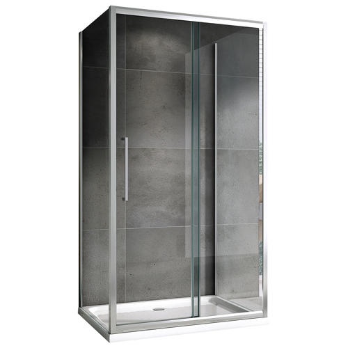 Душевой уголок Abber Schwarzer Diamant 140х70 хром  AG30140H-S70-S70 - 0