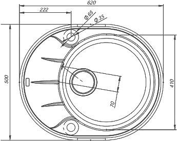 Мойка кухонная Iddis Kitchen G K17C621i87 - 2