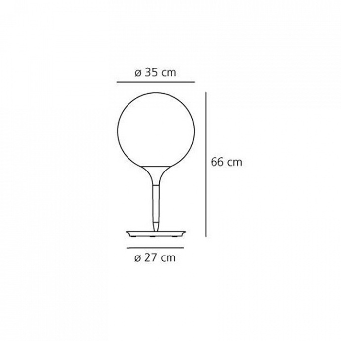 Настольная лампа декоративная Artemide  1049010A - 4