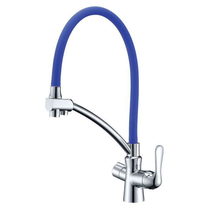 Смеситель Lemark Comfort LM3070C-Blue для кухонной мойки - 0