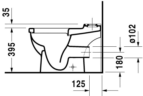 Унитаз напольный Duravit Starck 3 с крышкой, белый (0126090000) - 2